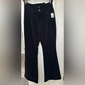 Free People Black Cord Pants NWT - Size 31